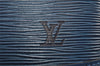 Authentic Louis Vuitton Epi Alma PM Hand Bag Blue M52145 LV 2717I