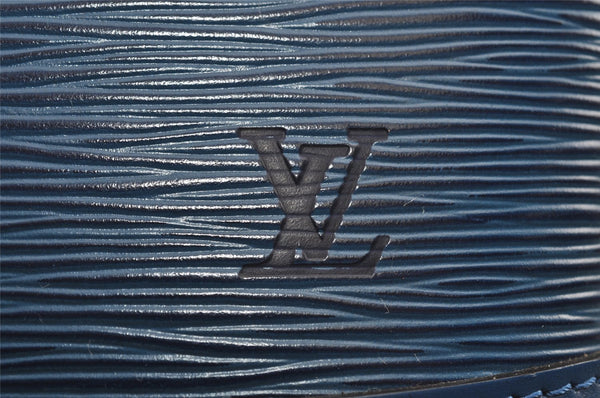 Authentic Louis Vuitton Epi Alma PM Hand Bag Blue M52145 LV 2717I
