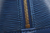 Authentic Louis Vuitton Epi Alma PM Hand Bag Blue M52145 LV 2717I