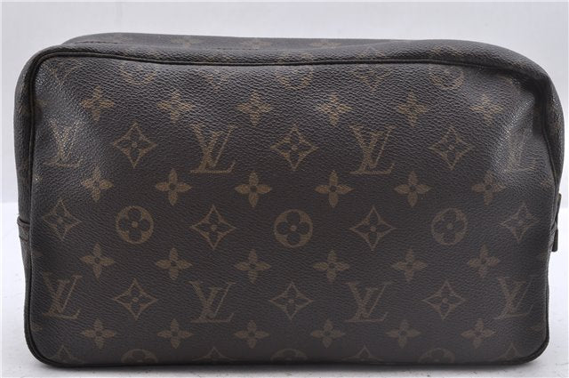 Auth Louis Vuitton Monogram Trousse Toilette 28 Clutch Hand Bag M47522 LV 2721D