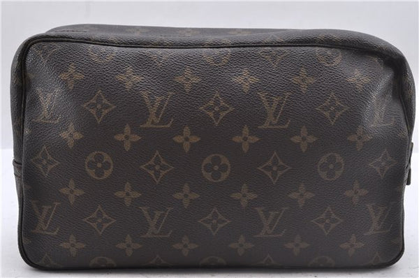 Auth Louis Vuitton Monogram Trousse Toilette 28 Clutch Hand Bag M47522 LV 2721D