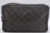 Auth Louis Vuitton Monogram Trousse Toilette 28 Clutch Hand Bag M47522 LV 2721D