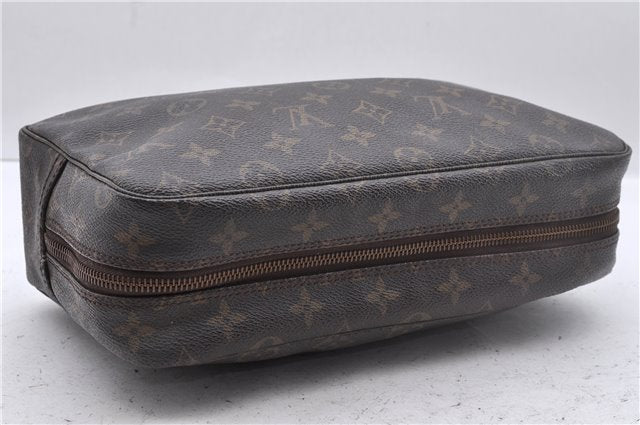 Auth Louis Vuitton Monogram Trousse Toilette 28 Clutch Hand Bag M47522 LV 2721D