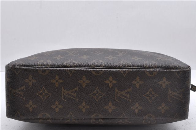 Auth Louis Vuitton Monogram Trousse Toilette 28 Clutch Hand Bag M47522 LV 2721D