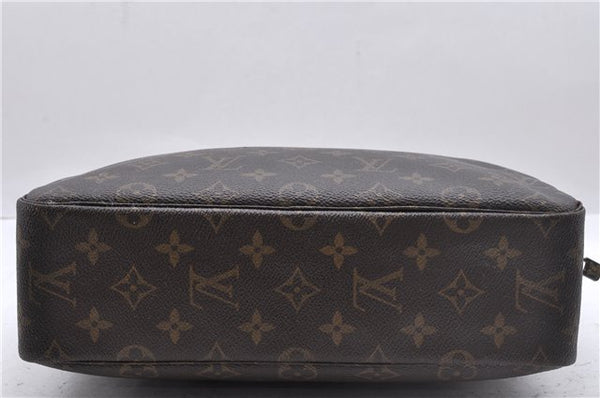 Auth Louis Vuitton Monogram Trousse Toilette 28 Clutch Hand Bag M47522 LV 2721D