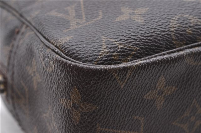 Auth Louis Vuitton Monogram Trousse Toilette 28 Clutch Hand Bag M47522 LV 2721D