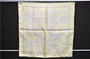 Authentic HERMES Petit Carre 40 Scarf Handkerchief "Bolduc" Silk Yellow 2721E