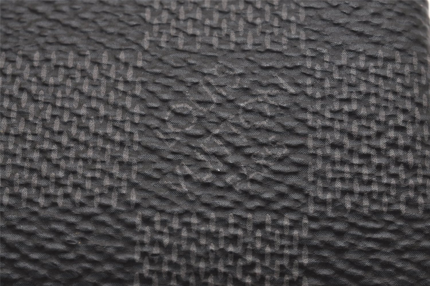 Authentic Louis Vuitton Damier Graphite Pochette Cles Coin Case N60155 Box 2722I