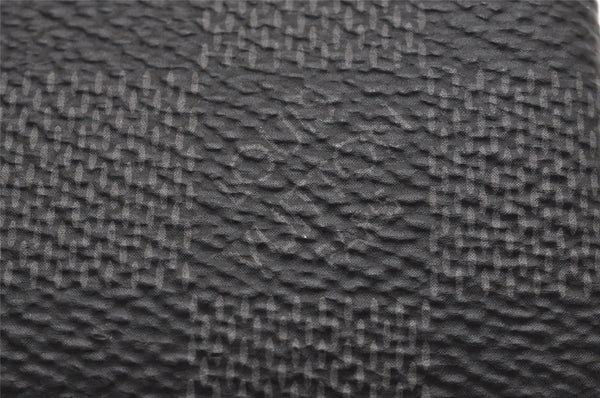 Authentic Louis Vuitton Damier Graphite Pochette Cles Coin Case N60155 Box 2722I