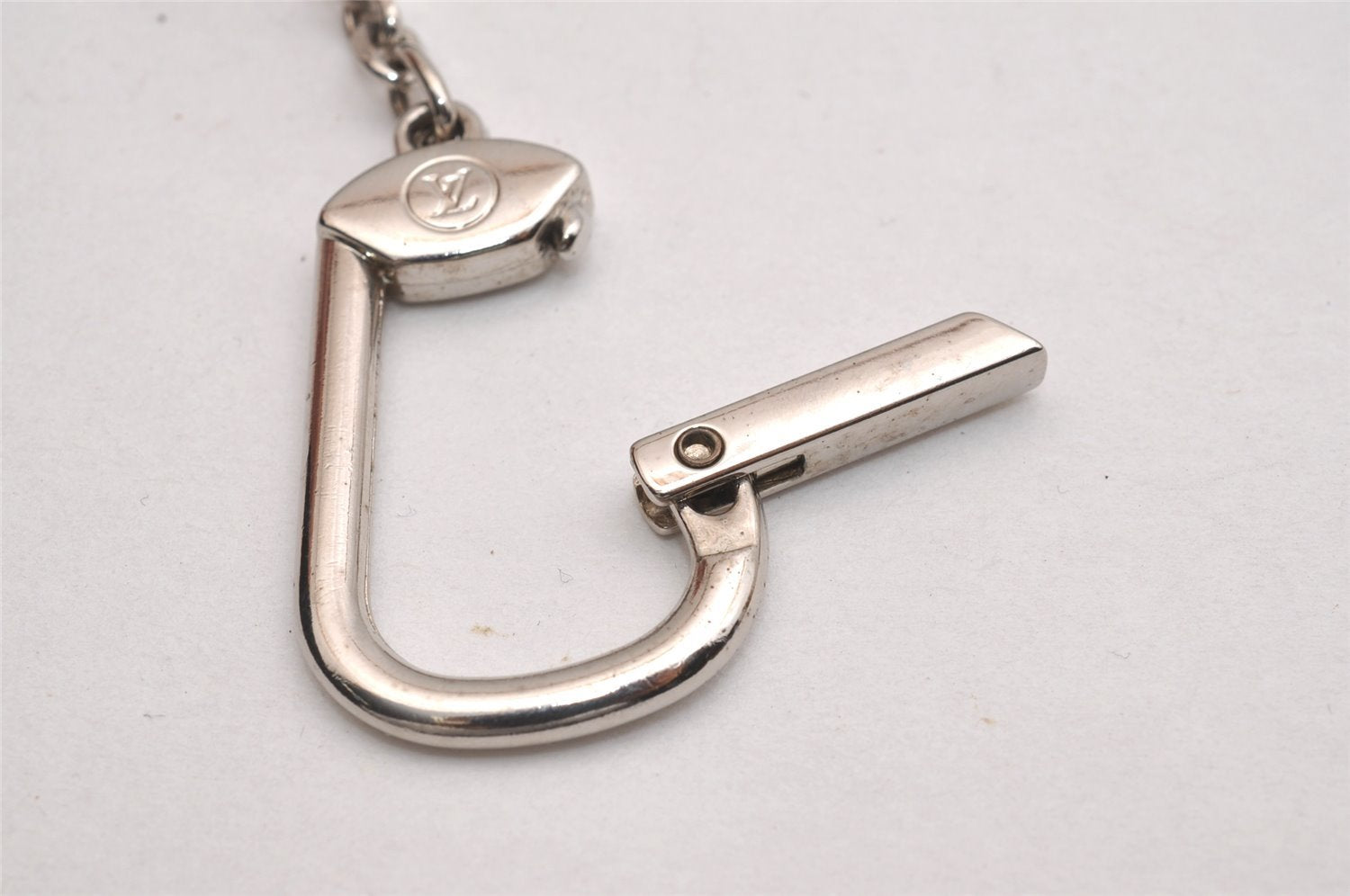 Authentic Louis Vuitton Damier Graphite Pochette Cles Coin Case N60155 Box 2722I