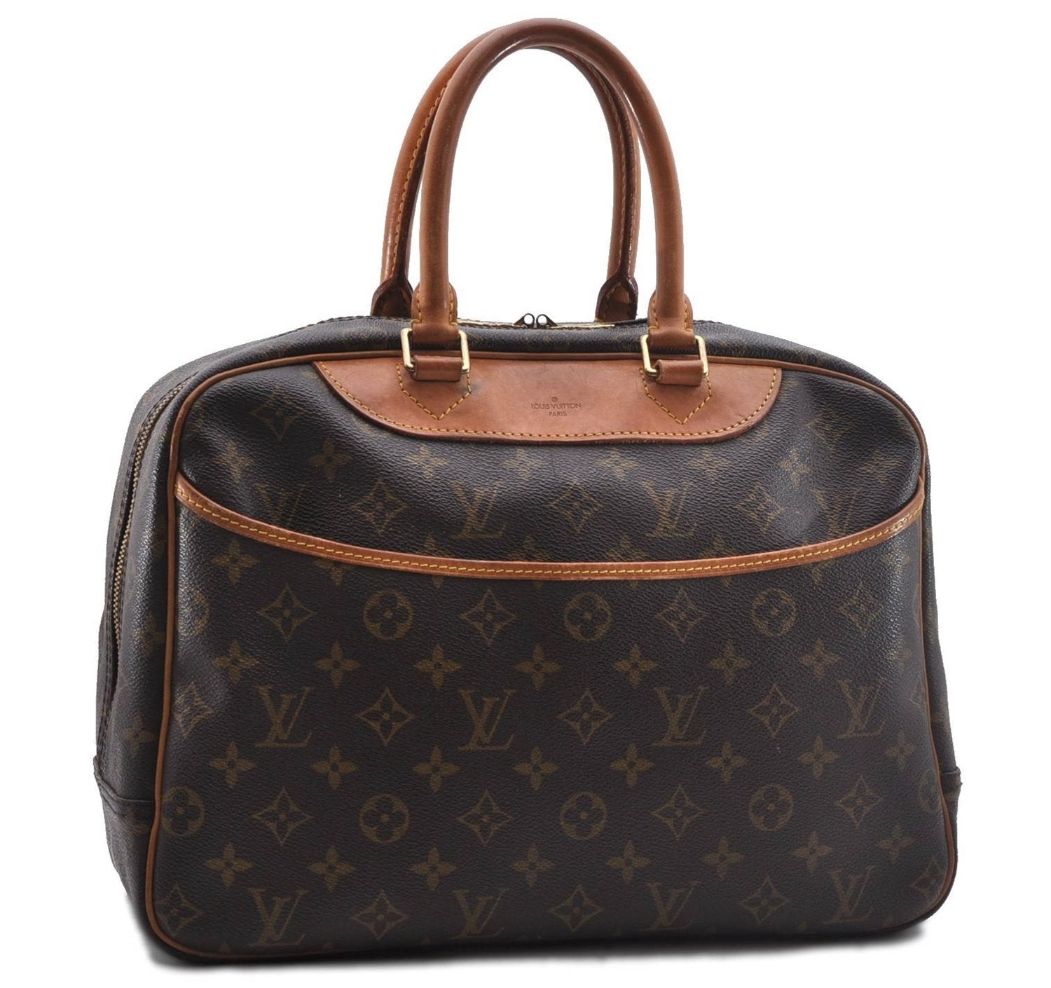 Authentic Louis Vuitton Monogram Deauville Hand Bag M47270 LV 2723D