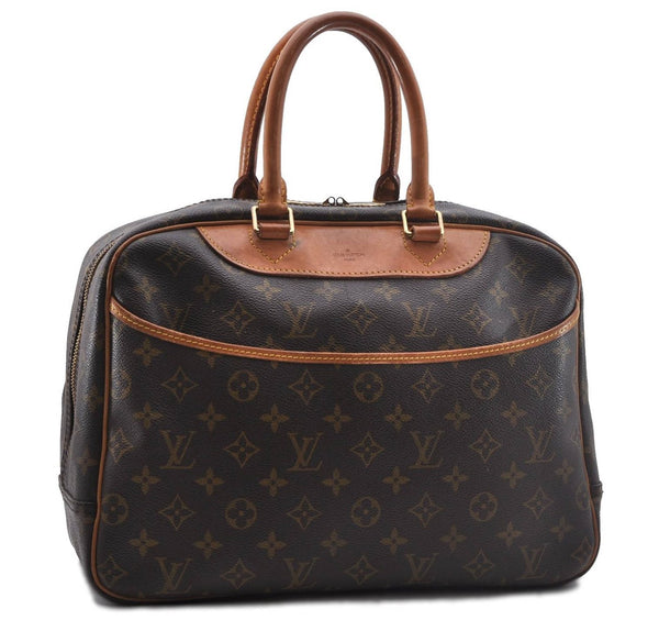 Authentic Louis Vuitton Monogram Deauville Hand Bag M47270 LV 2723D