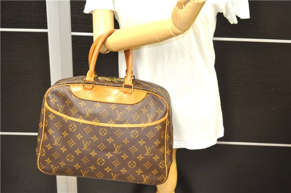 Authentic Louis Vuitton Monogram Deauville Hand Bag M47270 LV 2723D
