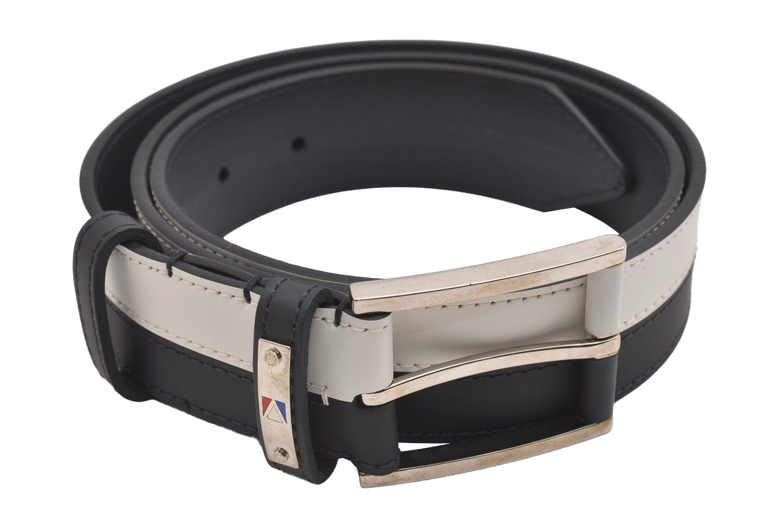 Auth Louis Vuitton Cup Ceinture Legend Water Line Belt 35.4