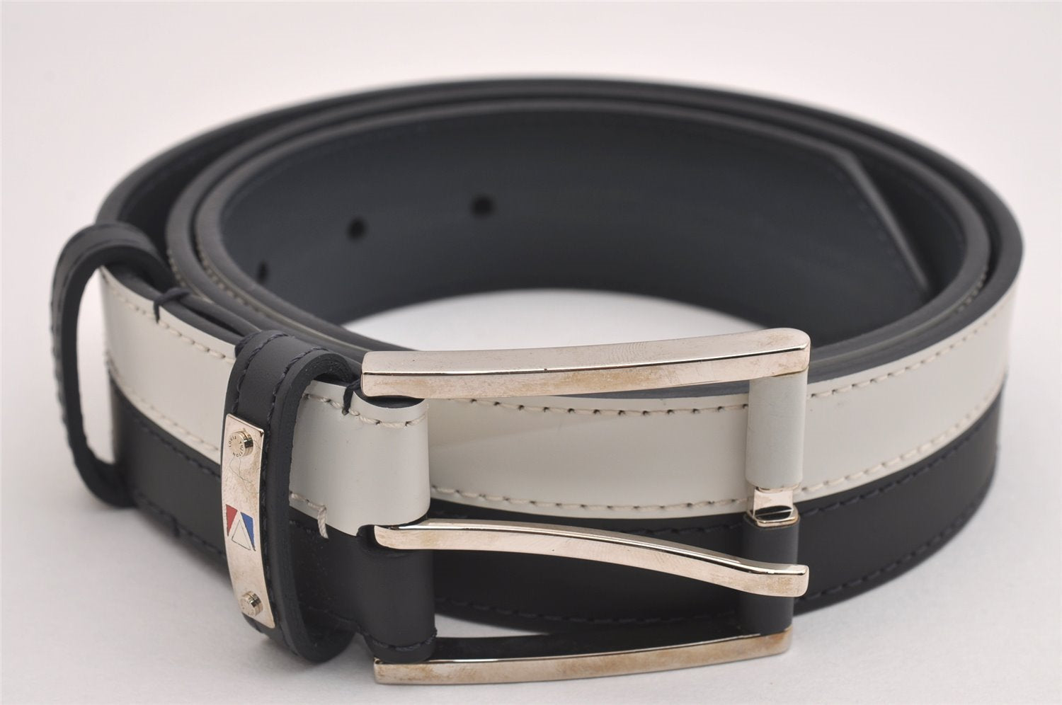 Auth Louis Vuitton Cup Ceinture Legend Water Line Belt 35.4