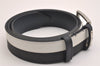 Auth Louis Vuitton Cup Ceinture Legend Water Line Belt 35.4" M9218T Navy 2723I