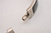 Authentic HERMES Vintage Clic H Bangle Bracelet Silver Black Box 2725I