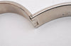 Authentic HERMES Vintage Clic H Bangle Bracelet Silver Black Box 2725I