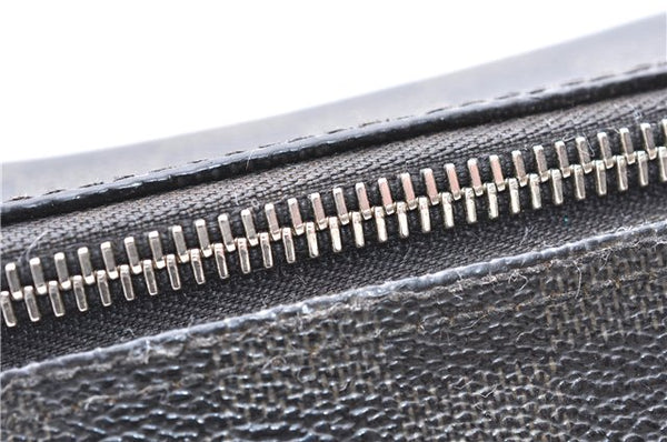 Authentic Louis Vuitton Damier Graphite Toiletry Pouch N47625 LV 2726E