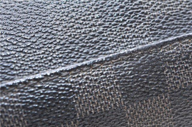 Authentic Louis Vuitton Damier Graphite Toiletry Pouch N47625 LV 2726E