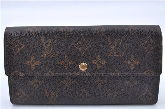 Auth Louis Vuitton Monogram Pochette Porte Monnaie Credit Wallet M61726 LV 2726F