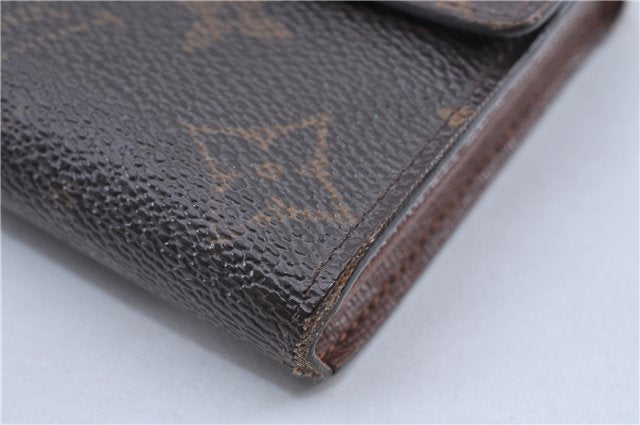 Auth Louis Vuitton Monogram Pochette Porte Monnaie Credit Wallet M61726 LV 2726F