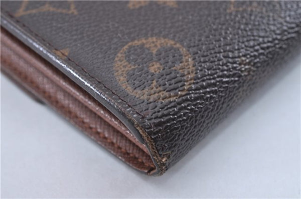 Auth Louis Vuitton Monogram Pochette Porte Monnaie Credit Wallet M61726 LV 2726F