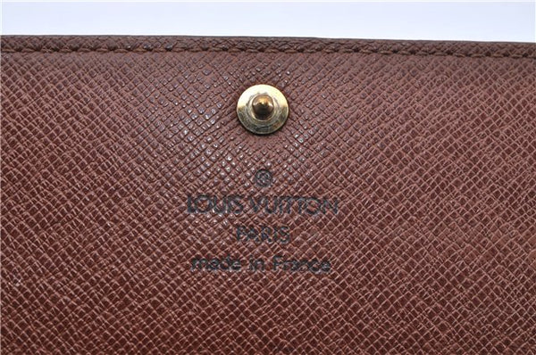 Auth Louis Vuitton Monogram Pochette Porte Monnaie Credit Wallet M61726 LV 2726F