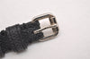 Authentic Louis Vuitton Damier Graphite Bracelet Signit Black M6616E LV 2726I