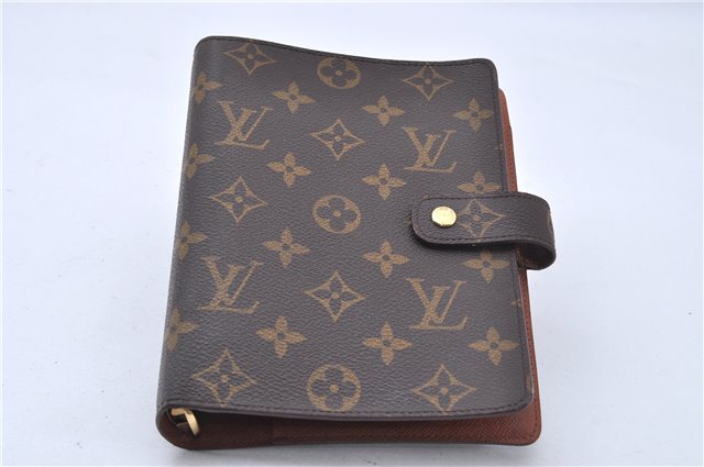 Authentic Louis Vuitton Monogram Agenda MM Notebook Cover R20004 LV 2727F