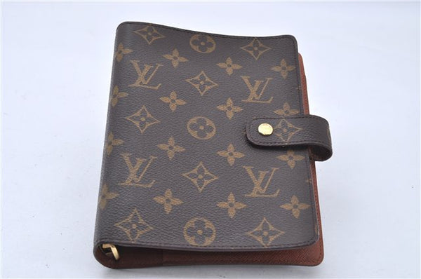 Authentic Louis Vuitton Monogram Agenda MM Notebook Cover R20004 LV 2727F