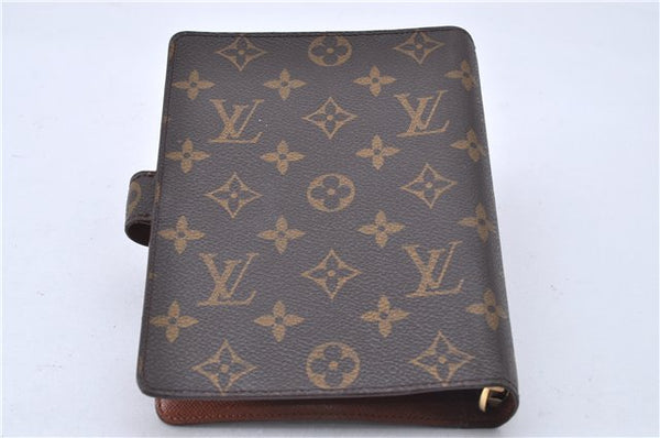 Authentic Louis Vuitton Monogram Agenda MM Notebook Cover R20004 LV 2727F