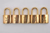 Authentic Louis Vuitton Padlock Gold 10Set LV 2728I