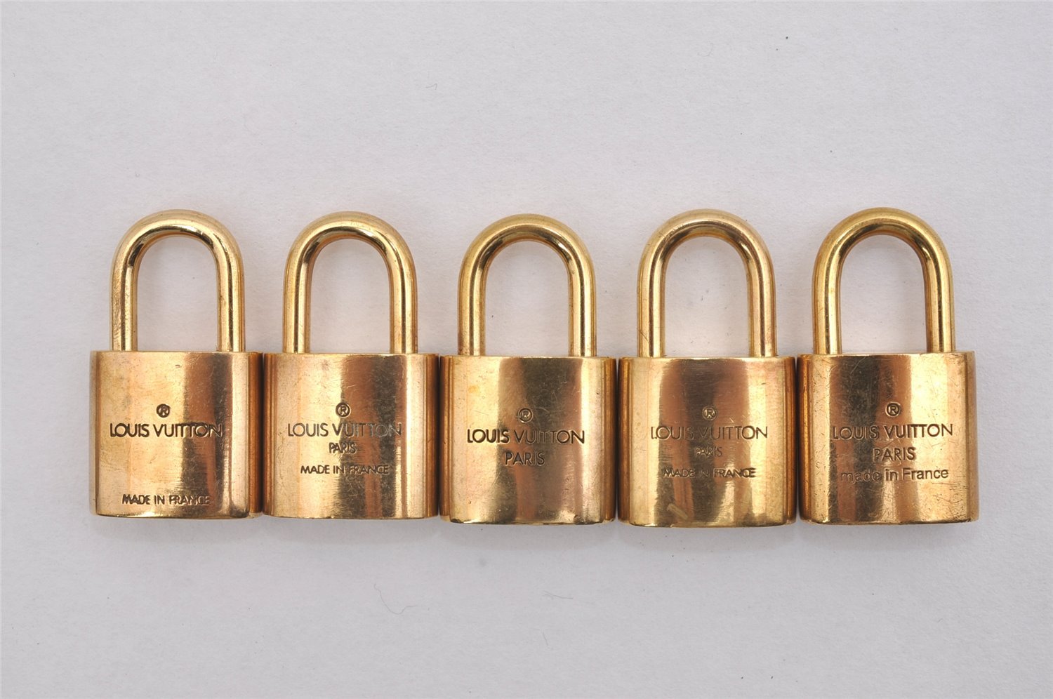 Authentic Louis Vuitton Padlock Gold 10Set LV 2728I