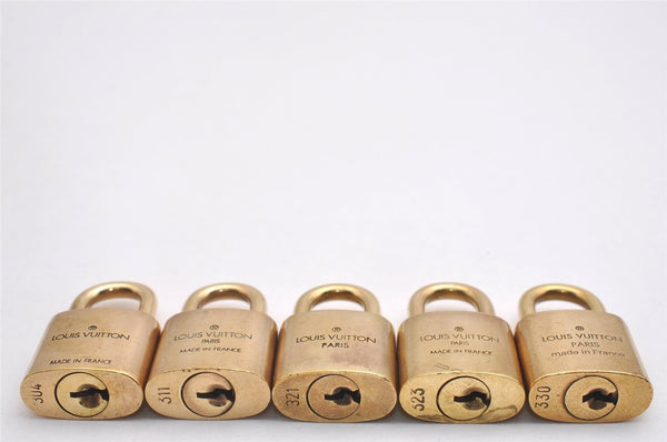 Authentic Louis Vuitton Padlock Gold 10Set LV 2728I