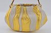 Authentic PRADA Pumpkin Leather Nappa 2Way Shoulder Hand Bag BN1678 Gold 2729I