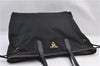 Authentic PRADA Vintage Nylon Tessuto Leather Shoulder Tote Bag Black 2730F