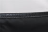 Authentic PRADA Vintage Nylon Tessuto Leather Shoulder Tote Bag Black 2730F