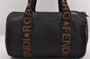 Authentic FENDI Nylon Leather Shoulder Hand Bag Purse Black Junk 2731I