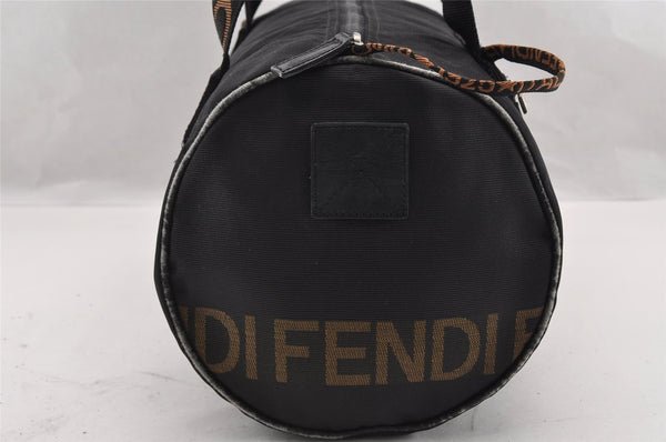 Authentic FENDI Nylon Leather Shoulder Hand Bag Purse Black Junk 2731I