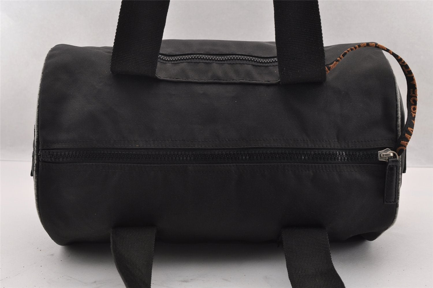 Authentic FENDI Nylon Leather Shoulder Hand Bag Purse Black Junk 2731I