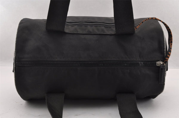 Authentic FENDI Nylon Leather Shoulder Hand Bag Purse Black Junk 2731I