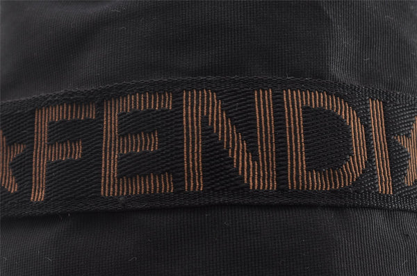 Authentic FENDI Nylon Leather Shoulder Hand Bag Purse Black Junk 2731I