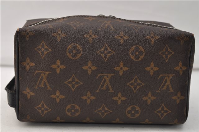 Auth Louis Vuitton Monogram Macassar Trousse Toilet Clutch Bag M40378 LV 2732E