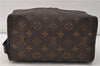 Auth Louis Vuitton Monogram Macassar Trousse Toilet Clutch Bag M40378 LV 2732E