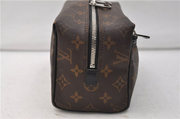 Auth Louis Vuitton Monogram Macassar Trousse Toilet Clutch Bag M40378 LV 2732E