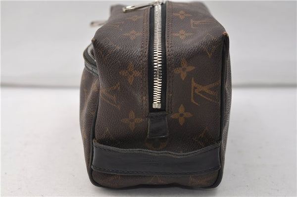 Auth Louis Vuitton Monogram Macassar Trousse Toilet Clutch Bag M40378 LV 2732E