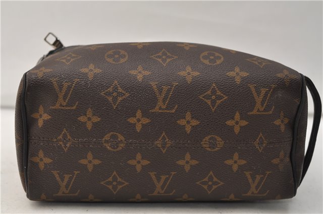 Auth Louis Vuitton Monogram Macassar Trousse Toilet Clutch Bag M40378 LV 2732E