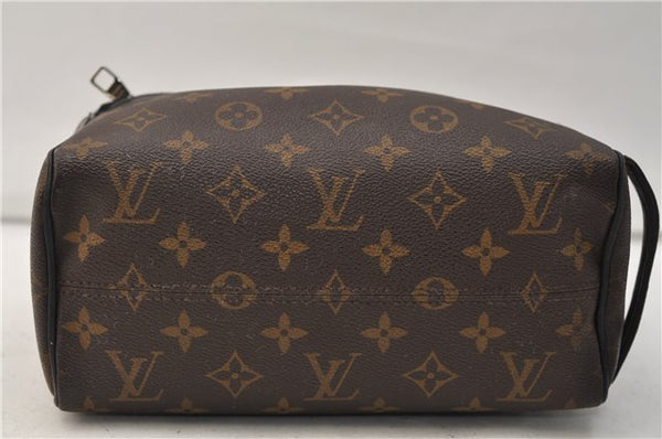 Auth Louis Vuitton Monogram Macassar Trousse Toilet Clutch Bag M40378 LV 2732E