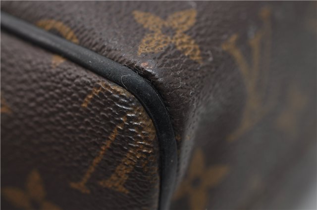 Auth Louis Vuitton Monogram Macassar Trousse Toilet Clutch Bag M40378 LV 2732E